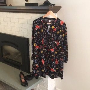 NEW Old Navy pleated Tunic dress M